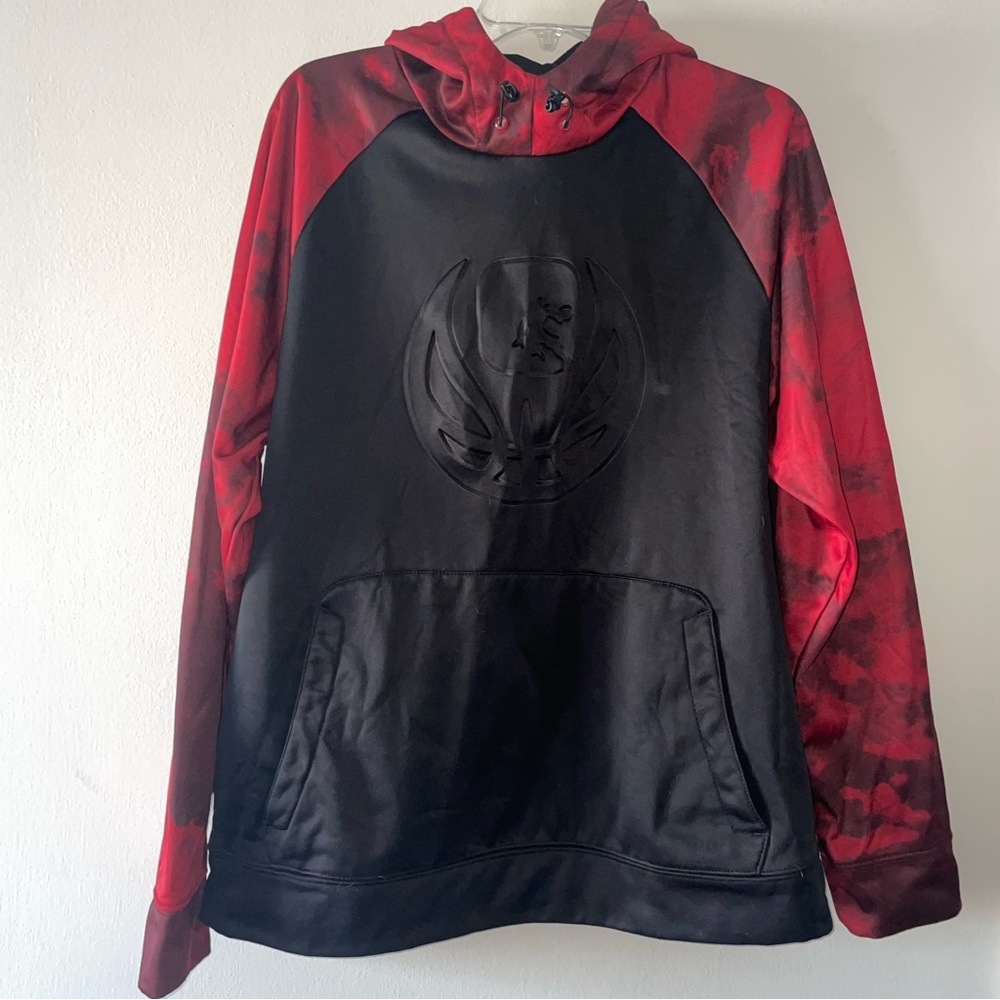 AND1 Black and Red Hoodie with Logo